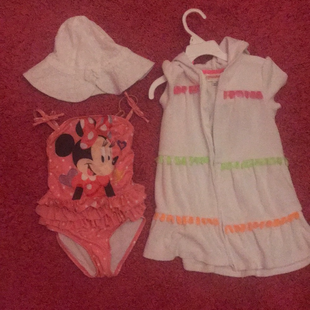 4t girls Minnie swim suit
